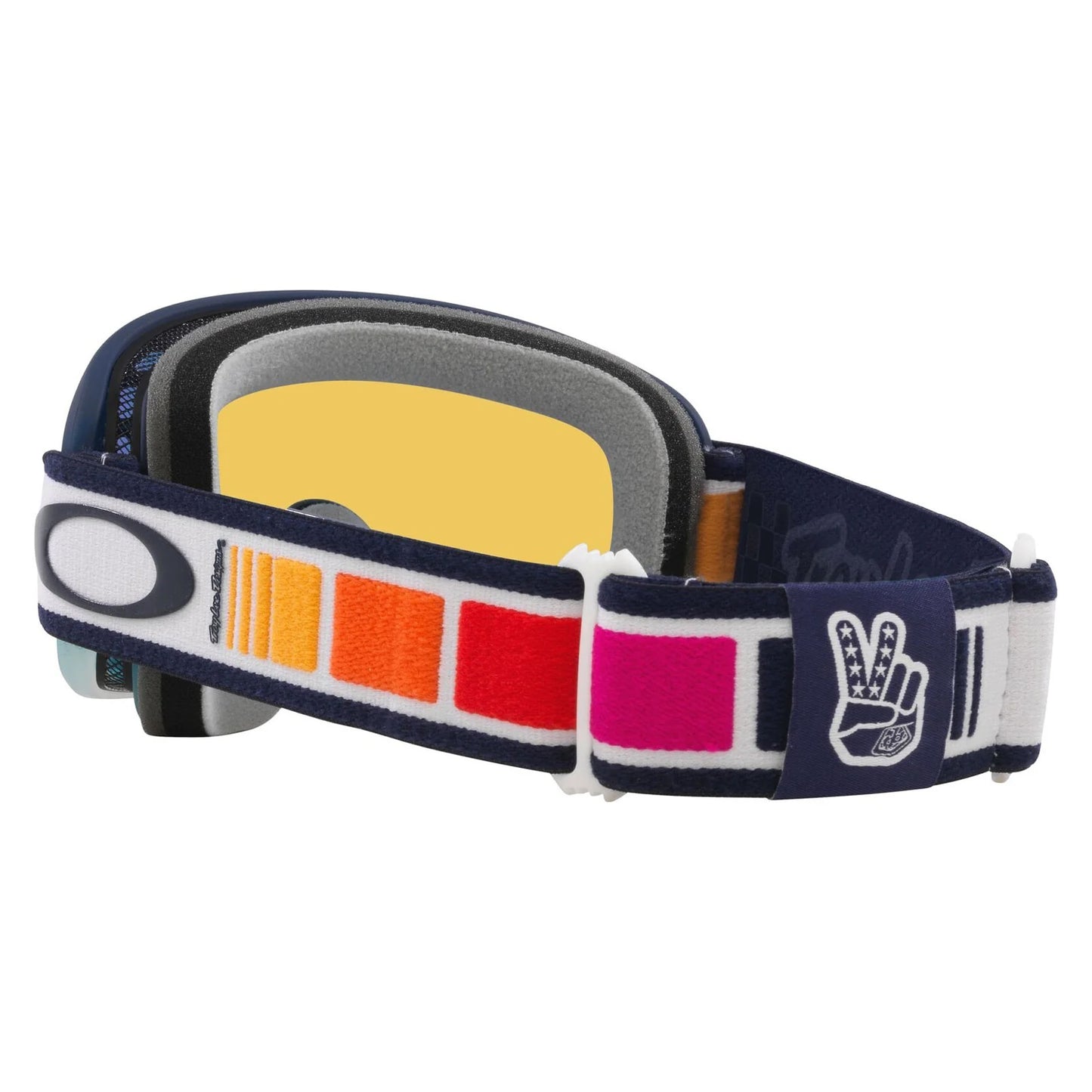 Oakley O frame 2.0 pro mtb goggles- Troy lee designs orange blocks - biket.co.za