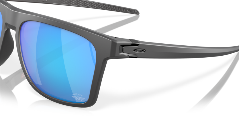 Oakley Leffingwell Maverick Viñales Signature Series Matte Dark Grey- Prizm Sapphire - biket.co.za