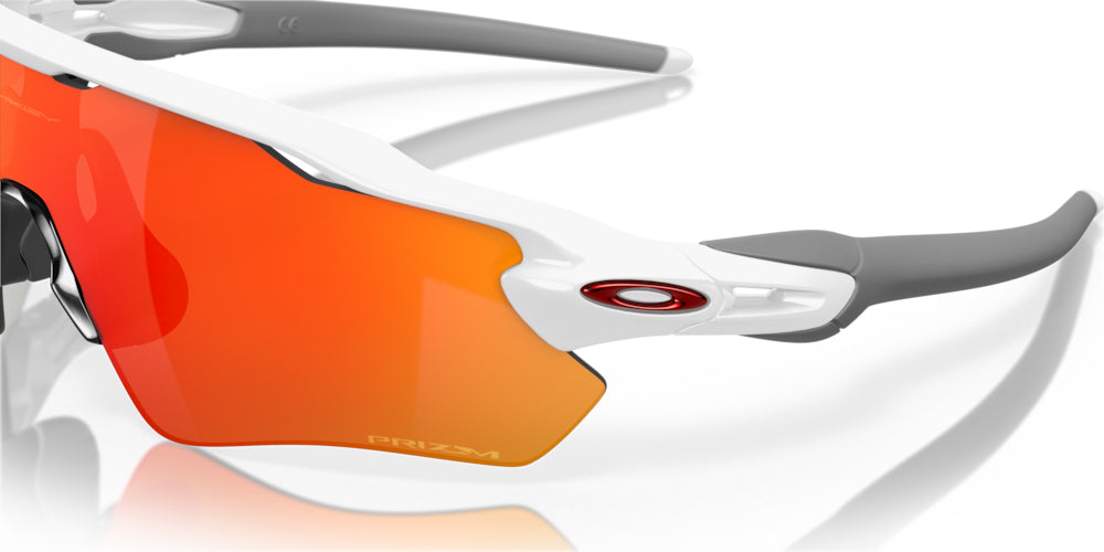 Oakley Radar® EV Path® Team Colours- Polished white Prizm Ruby - biket.co.za
