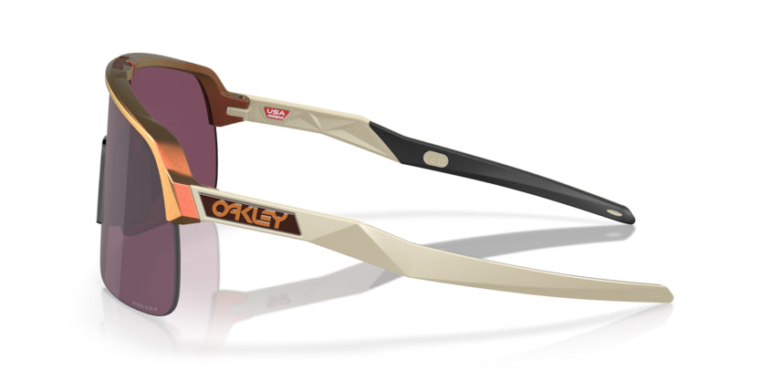 Oakley Sutro Lite- Matte red gold colorshift Prizm road black - biket.co.za