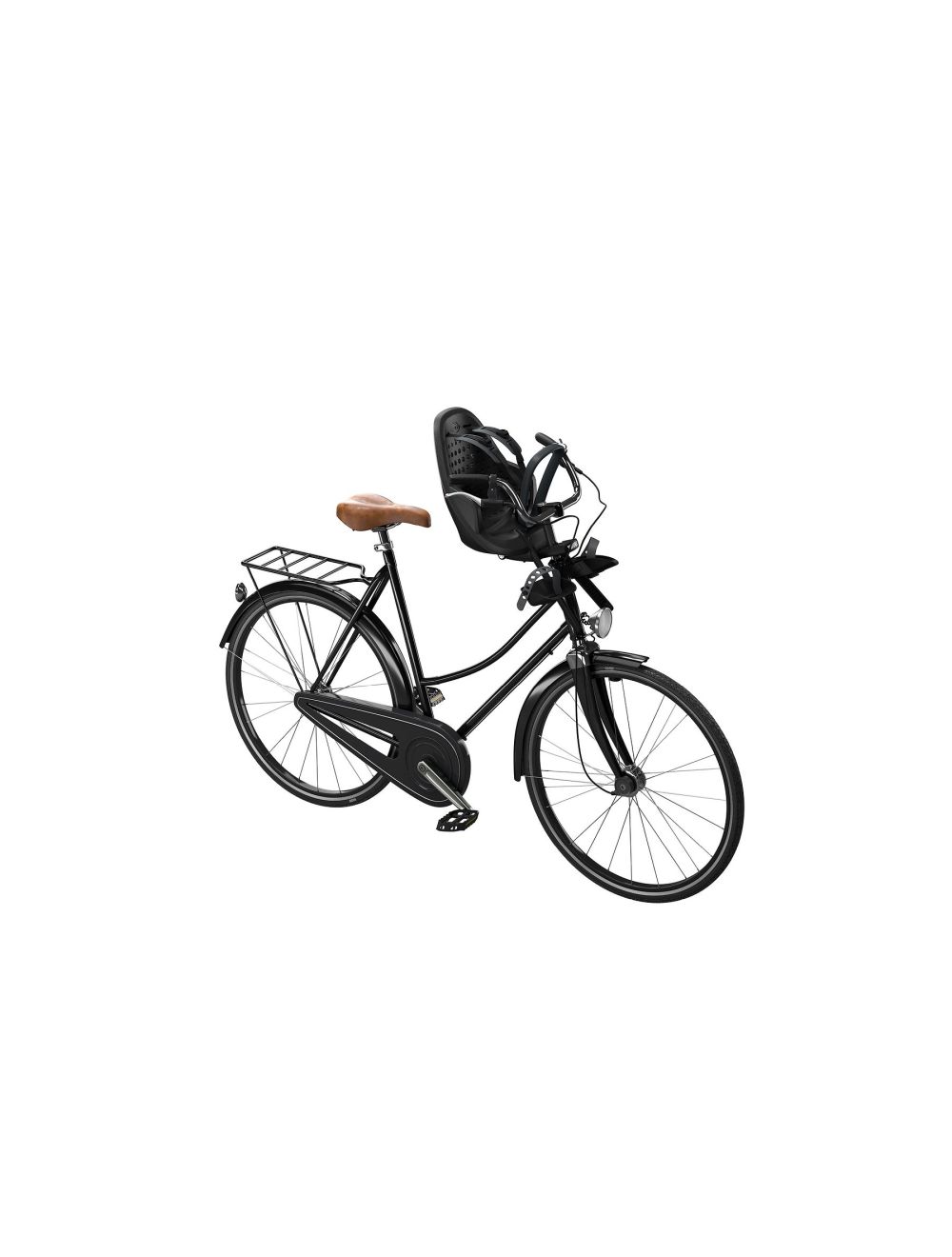 Thule Yepp 2 Mini Front Child Bike Seat- Midnight Black - biket.co.za