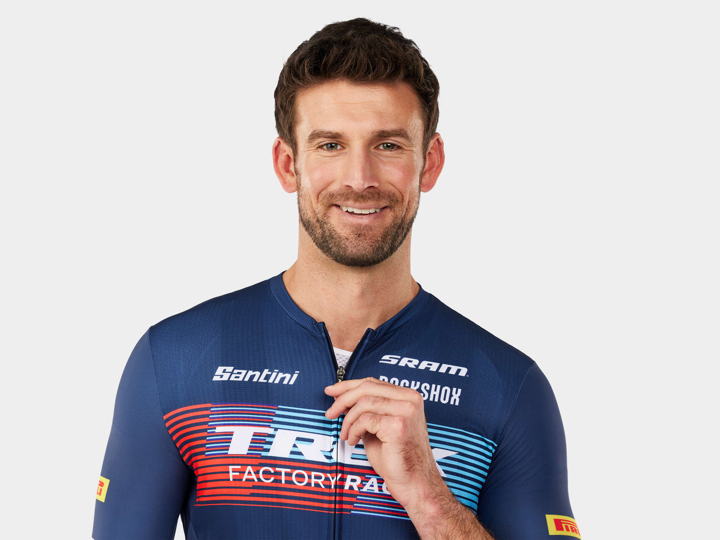 Santini Trek Factory Racing Men’s Team Replica Cycling Jersey - biket.co.za