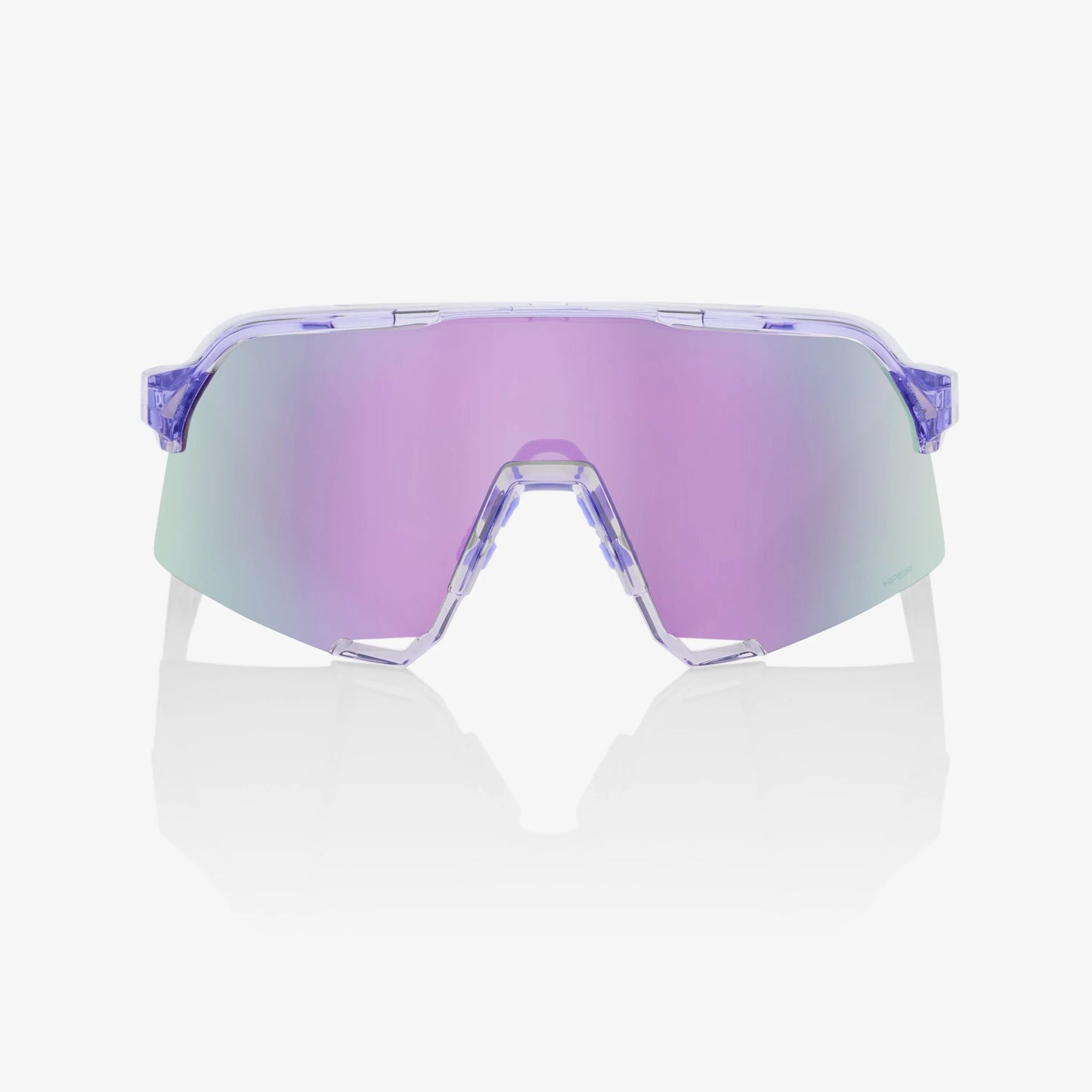 100% S3 - Polished Translucent Lavender - HiPER Lavender Mirror Len - biket.co.za