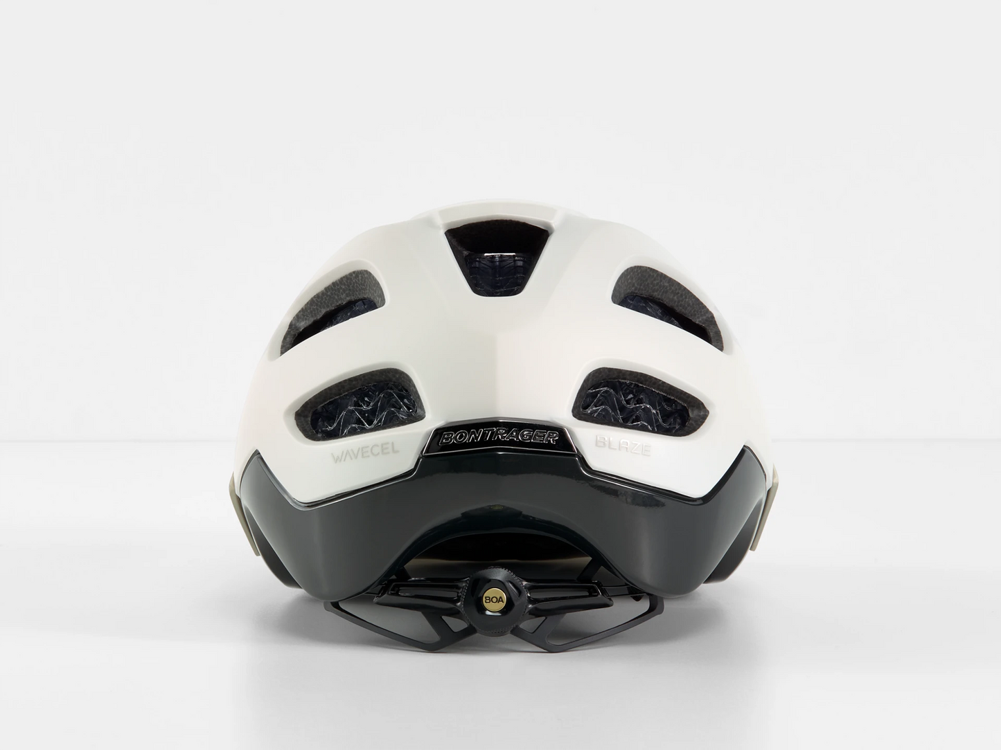 Bontrager Blaze WaveCel Mountain Bike Helmet- Era White/ Black Olive - biket.co.za