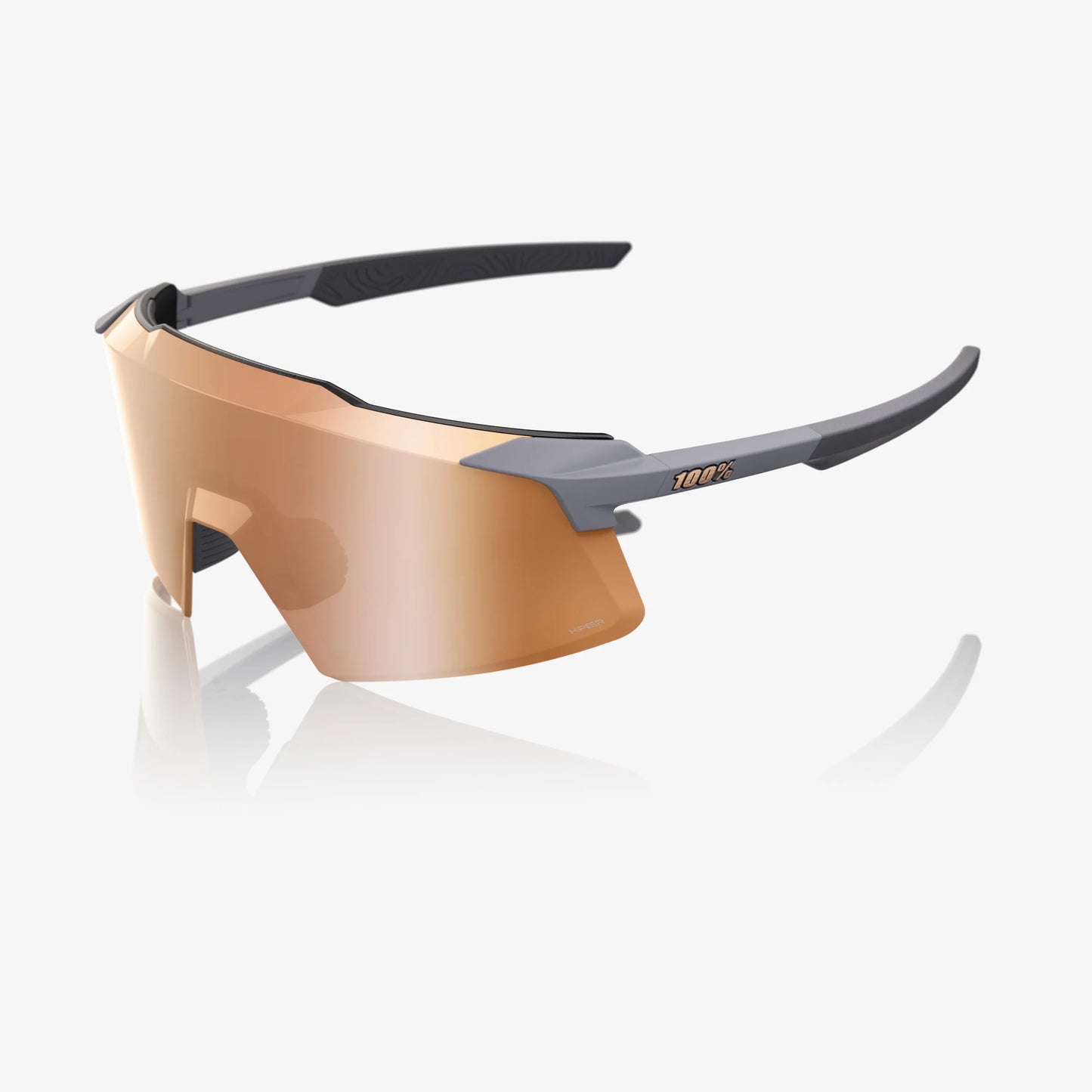 100% AEROCRAFT - Soft Tact Grey - HiPER Copper Mirror - biket.co.za