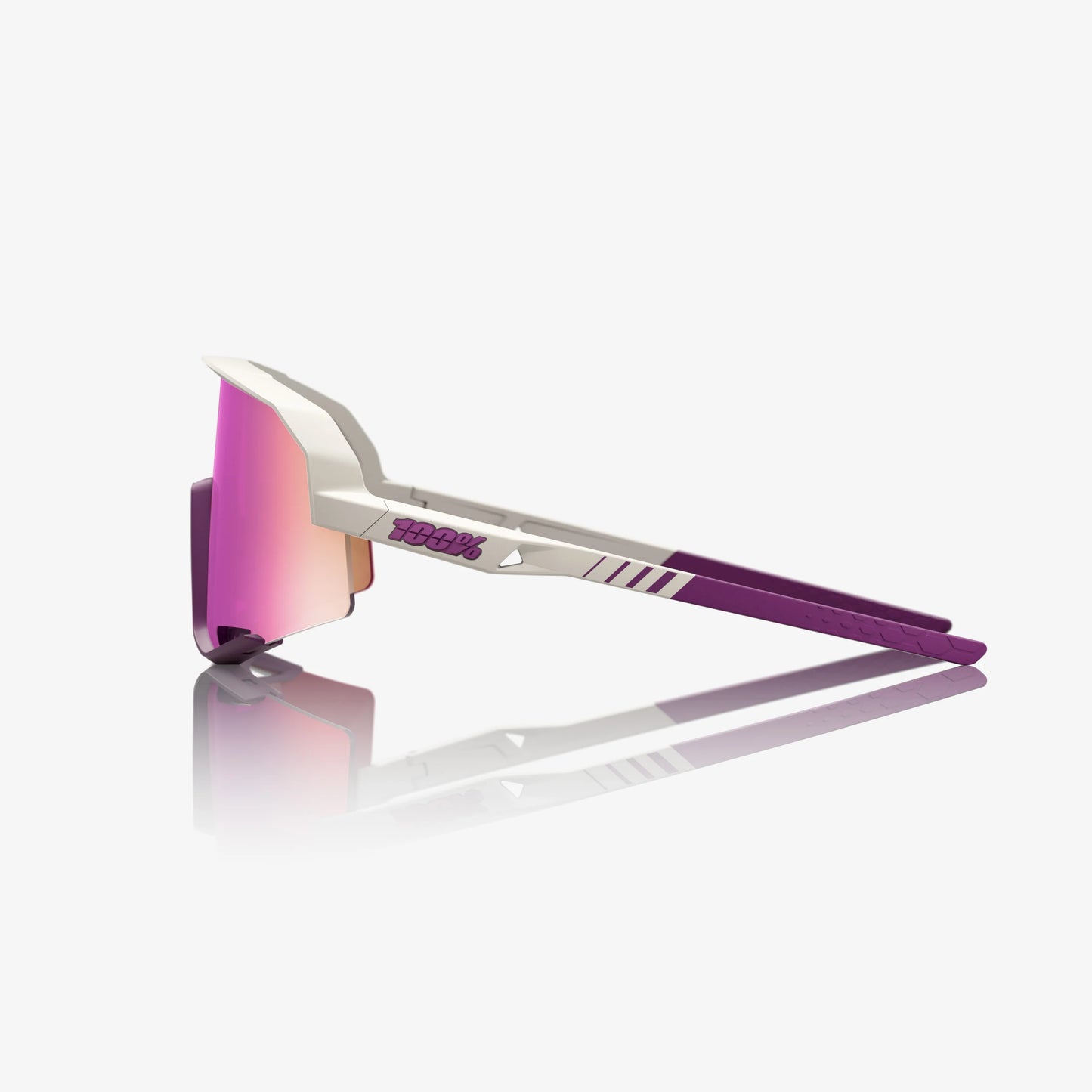 100% SLENDALE Matte Chalk Purple Mirror Lens - biket.co.za