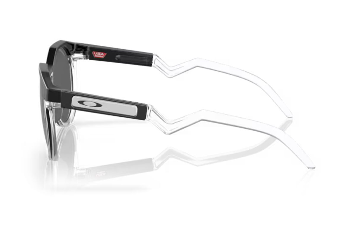Oakley HSTN Matte Black/Clear- Prizm Black Polarized - biket.co.za