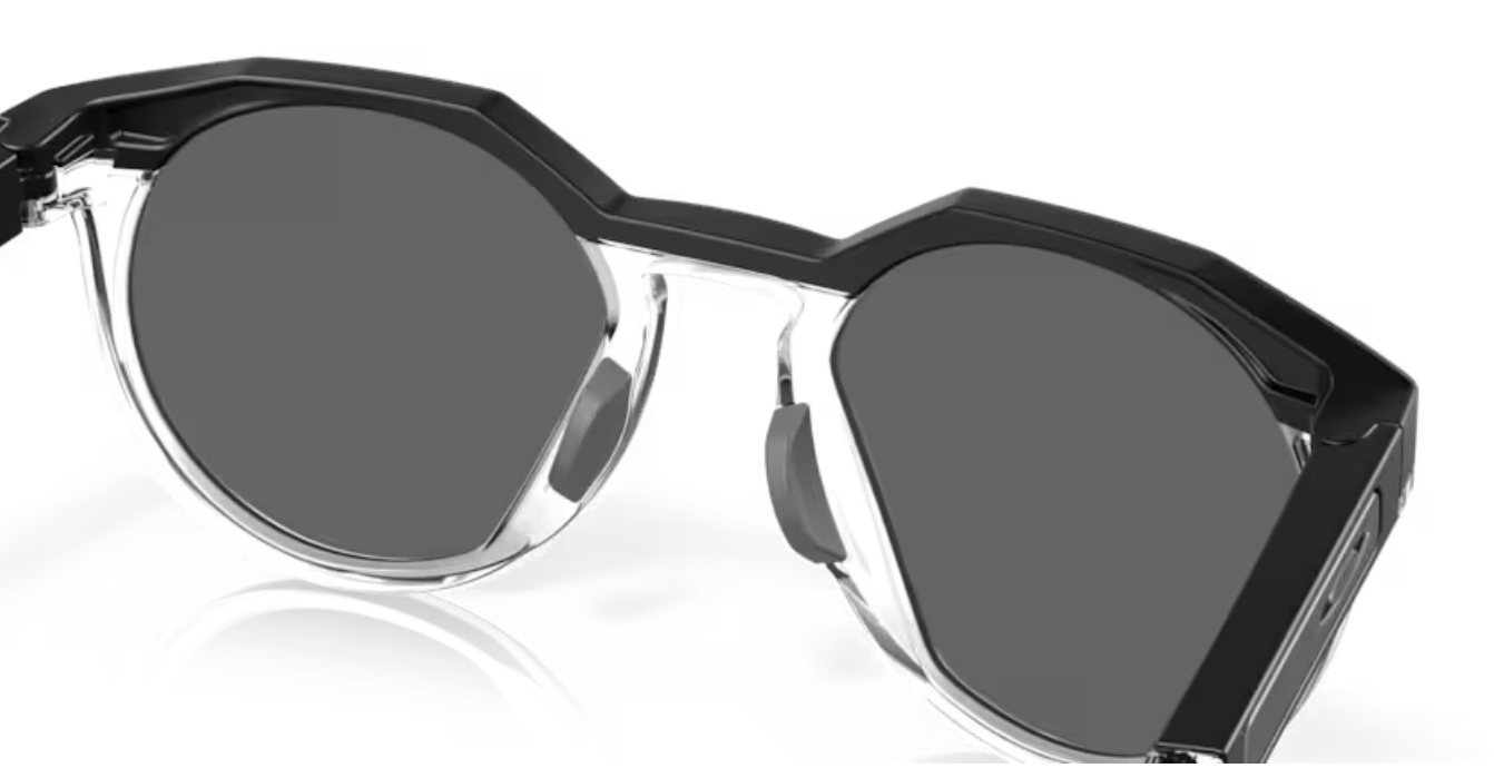 Oakley HSTN Matte Black/Clear- Prizm Black Polarized - biket.co.za