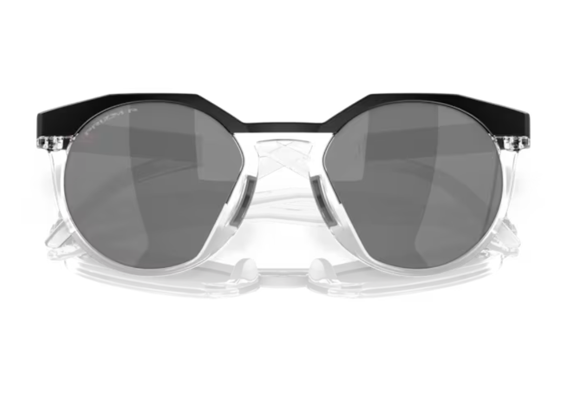 Oakley HSTN Matte Black/Clear- Prizm Black Polarized - biket.co.za