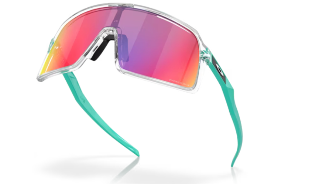 Oakley Sutro- Clear/ Celeste Prizm Road - biket.co.za