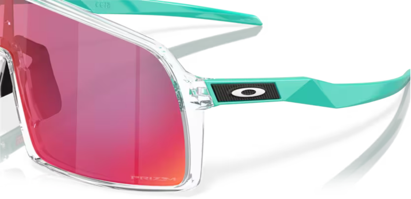 Oakley Sutro- Clear/ Celeste Prizm Road - biket.co.za