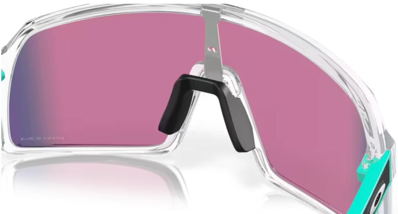 Oakley Sutro- Clear/ Celeste Prizm Road - biket.co.za