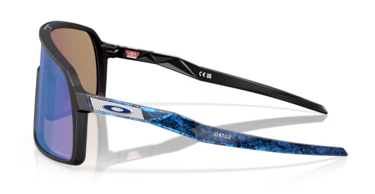 Oakley Sutro- Matte Black/Crystal Blue Prizm Sapphire – biket.co.za