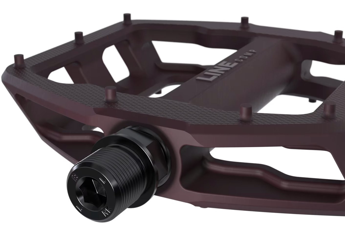 Trek Line Comp Flat Pedal Set- Mulberry - biket.co.za