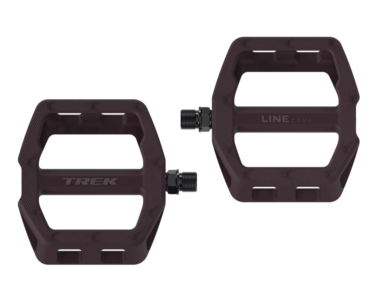 Trek Line Comp Flat Pedal Set- Mulberry - biket.co.za
