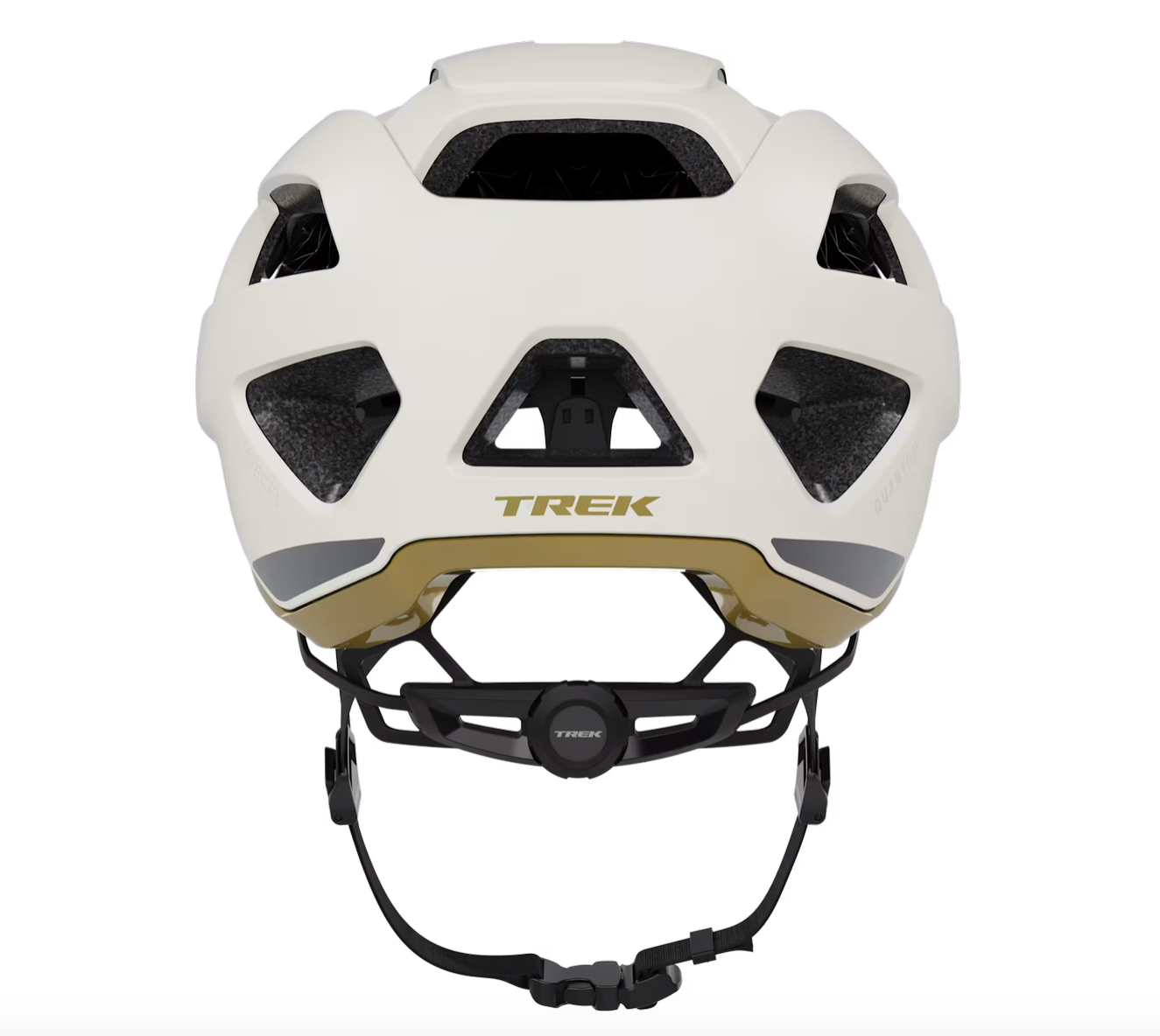 Trek Quantum WaveCel Mountain Bike Helmet-  Matte White/ Old style Gold - biket.co.za