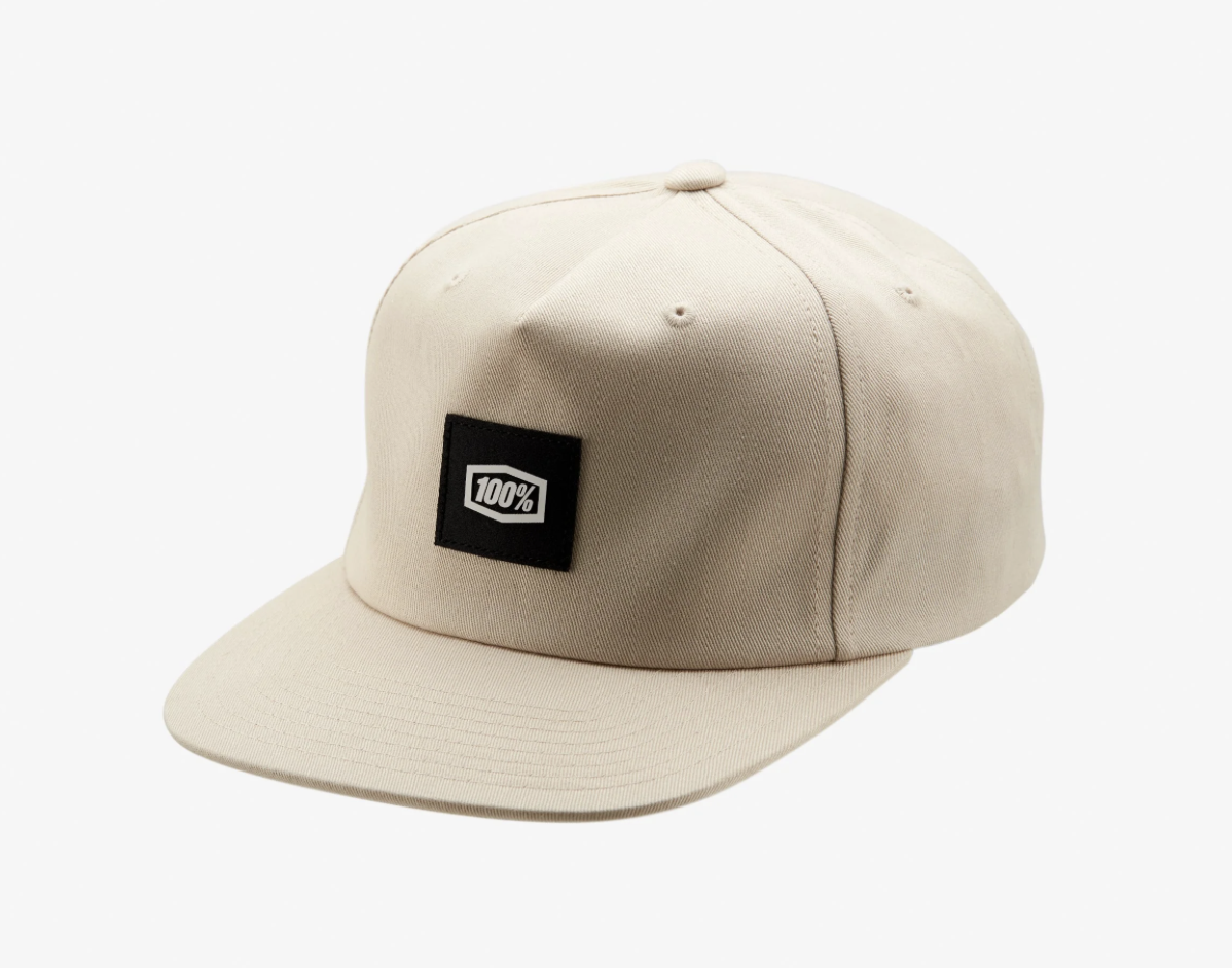 100% LINCOLN SNAPBACK UNSTRUCTURED HAT STONE - OS - biket.co.za