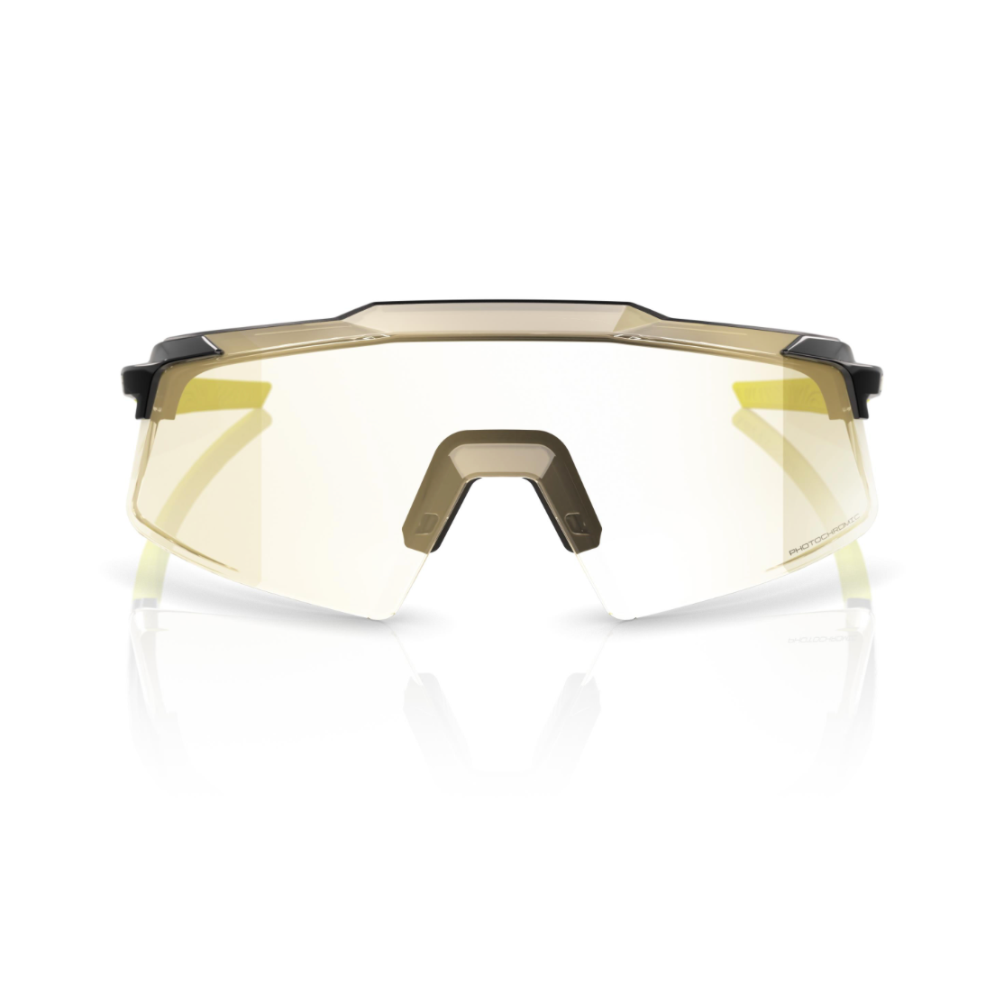 100% Aerocraft - Gloss Metallic Black - Gold Mirror Photochromic Lens - biket.co.za