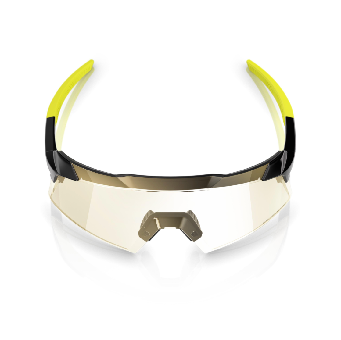 100% Aerocraft - Gloss Metallic Black - Gold Mirror Photochromic Lens - biket.co.za