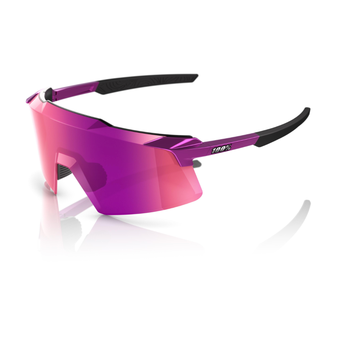 100% Aerocraft - Gloss Purple Chrome - Purple Multilayer Lens - biket.co.za