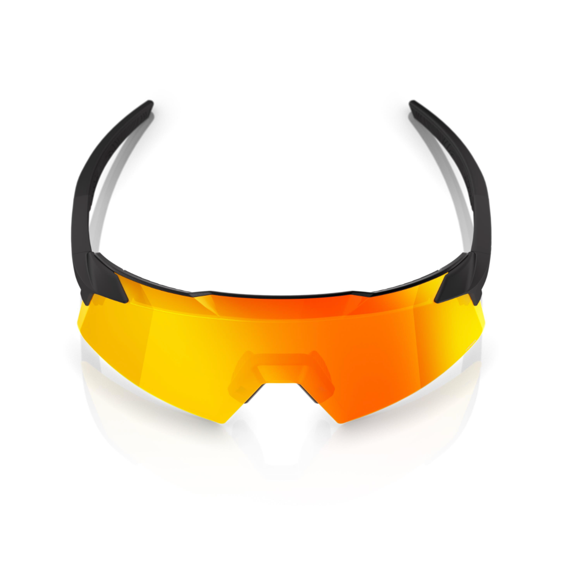 100% Aerocraft - Soft Tact Black - HiPER Red Multilayer Mirror Lens - biket.co.za