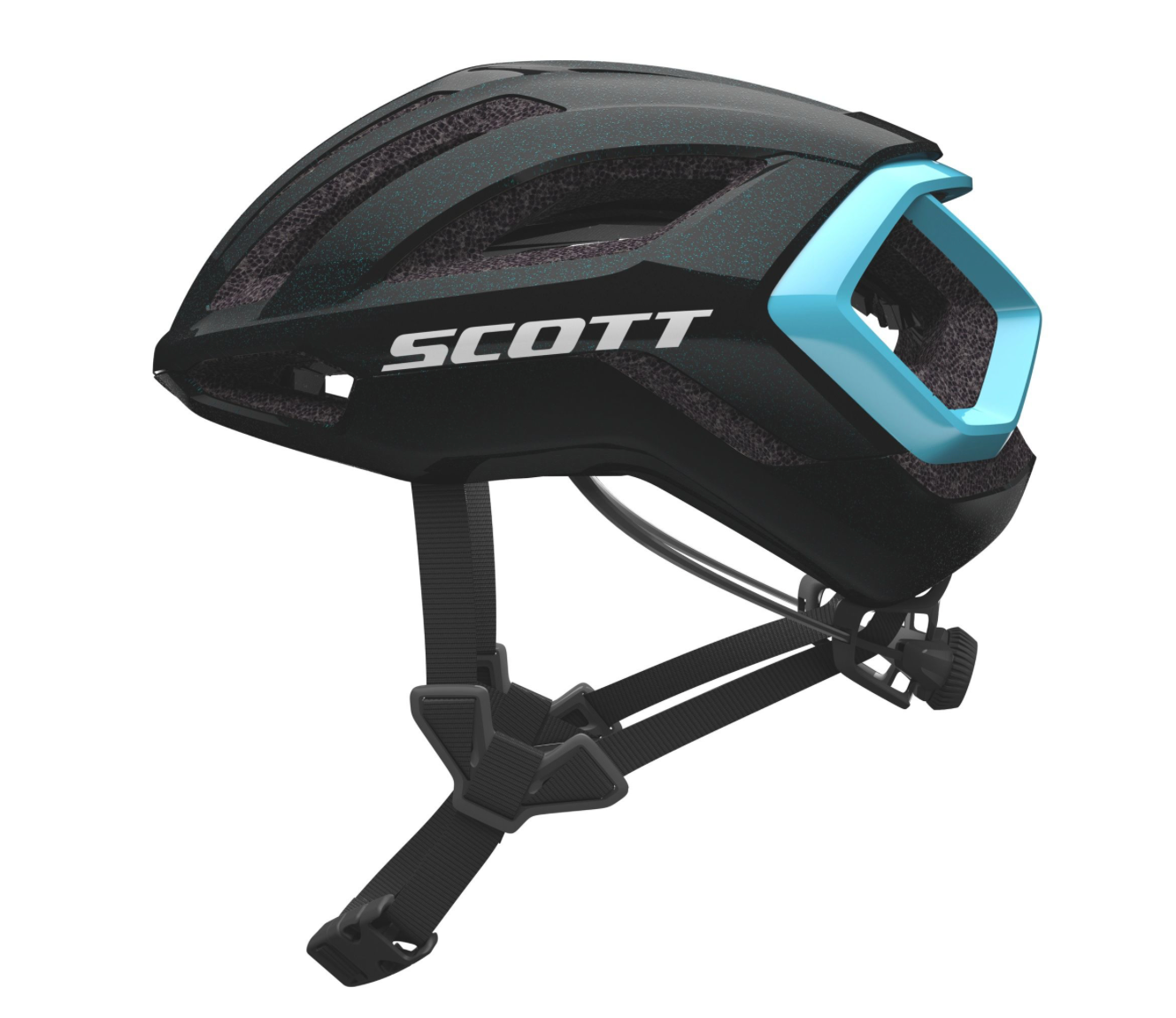 Scott Centric + Helmet- Black/ Light Blue - biket.co.za