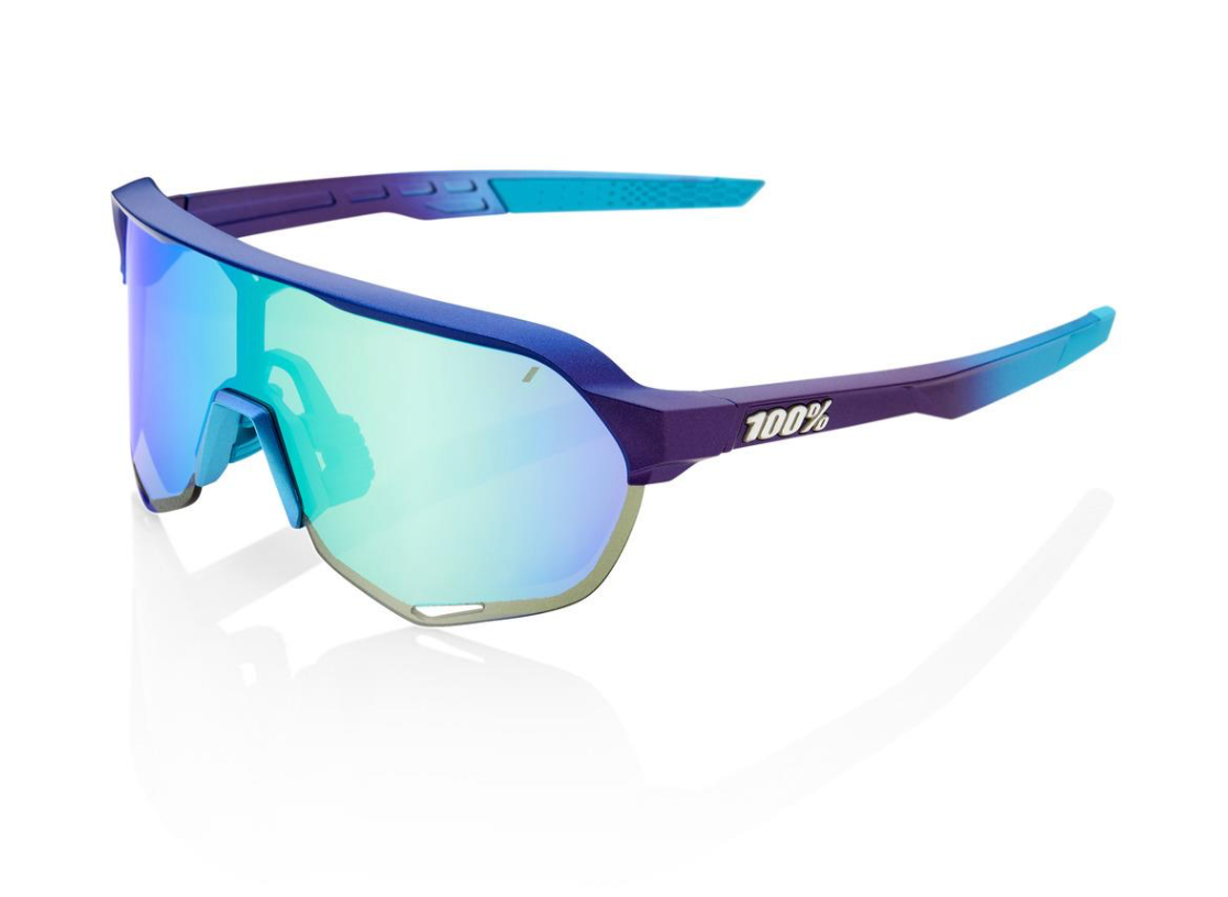 100% S2 - Matte Metallic Into the Fade - Blue Topaz Multilayer Mirror Lens - biket.co.za