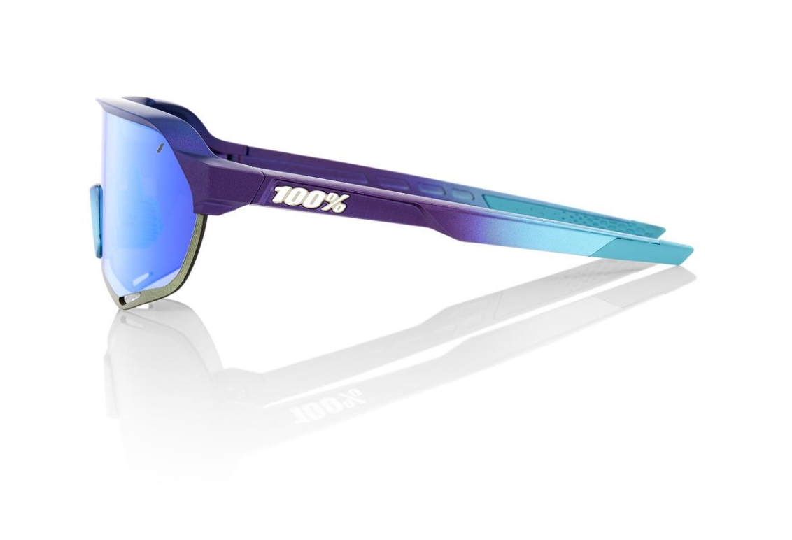 100% S2 - Matte Metallic Into the Fade - Blue Topaz Multilayer Mirror Lens - biket.co.za