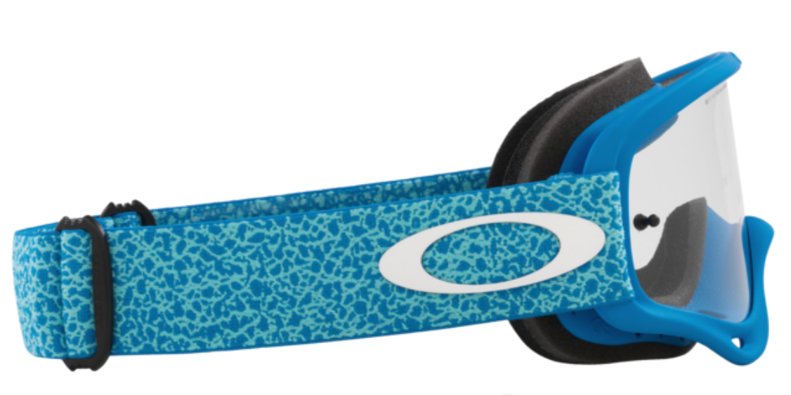 Oakley O Frame MX Goggles- Blue Crackle with Clear lens - biket.co.za