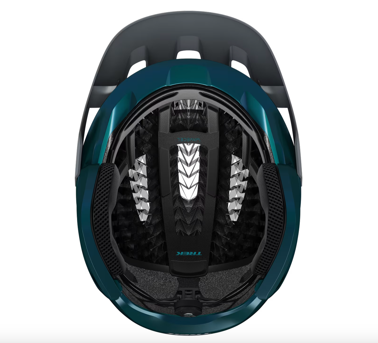 Trek Blaze WaveCel Mountain Bike Helmet - Matte Gravel/ Dark Aquatic - biket.co.za