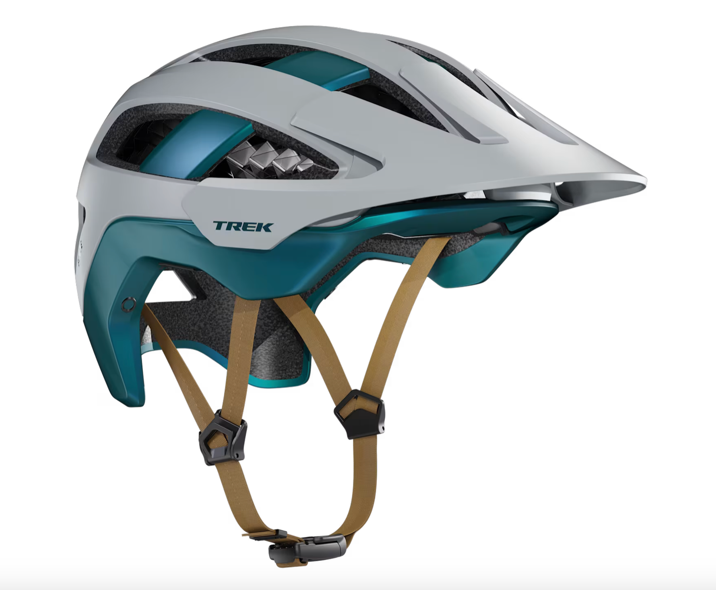 Trek Blaze WaveCel Mountain Bike Helmet - Matte Gravel/ Dark Aquatic - biket.co.za