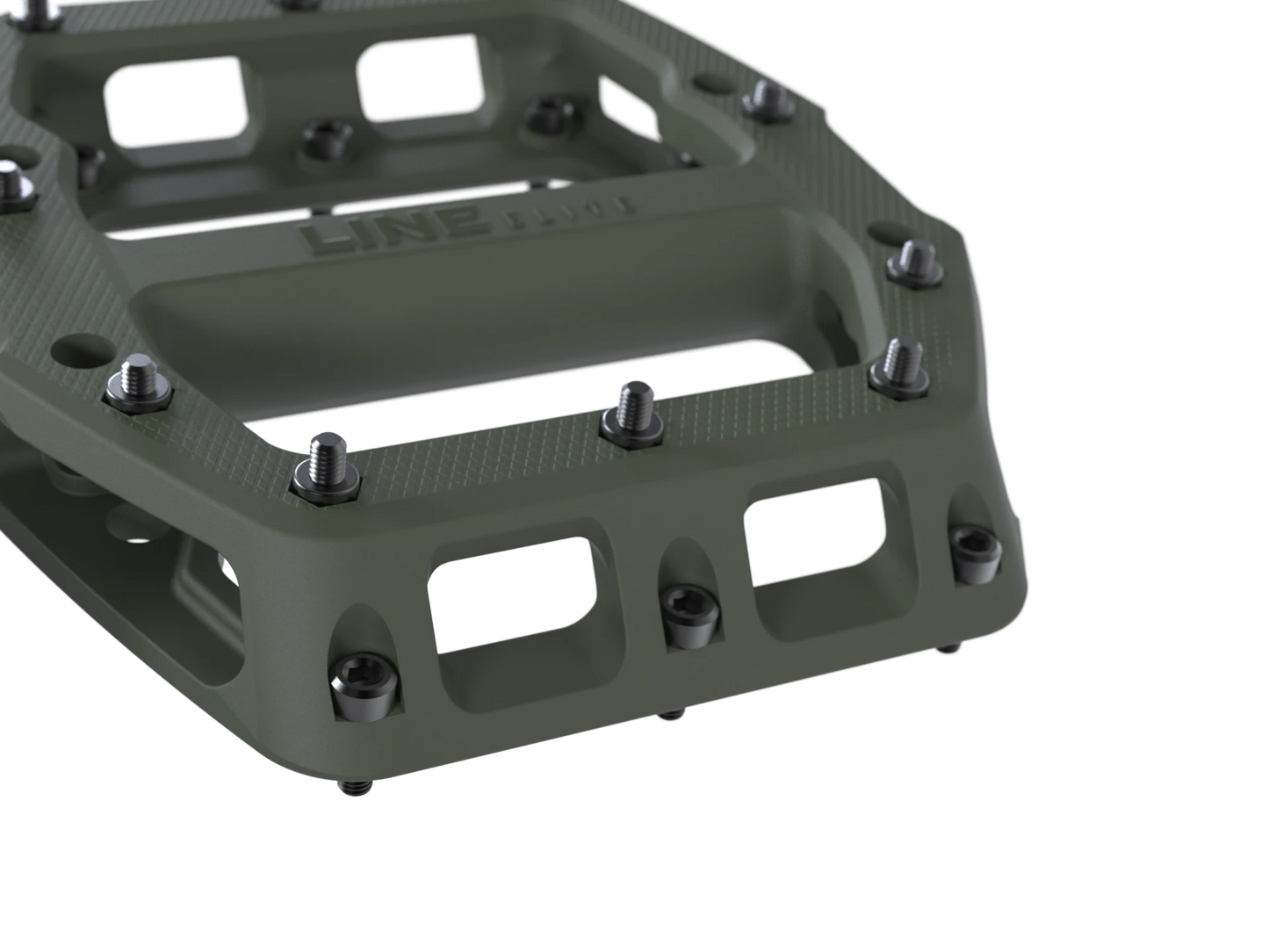 Trek Line Elite MTB Pedal Set - Matte Olive Green - biket.co.za