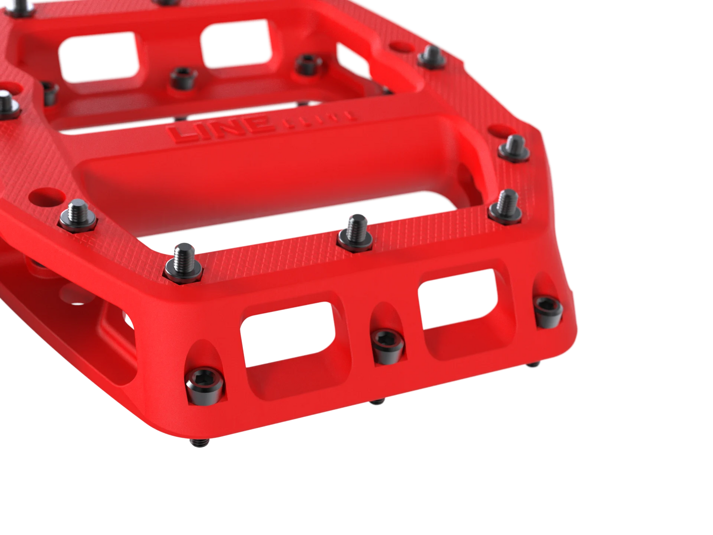 Trek Line Elite MTB Pedal Set - Radioactive Red - biket.co.za