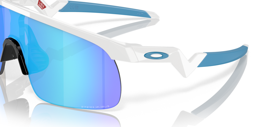 Oakley Resistor Youth - Polished White  Prizm Sapphire - biket.co.za