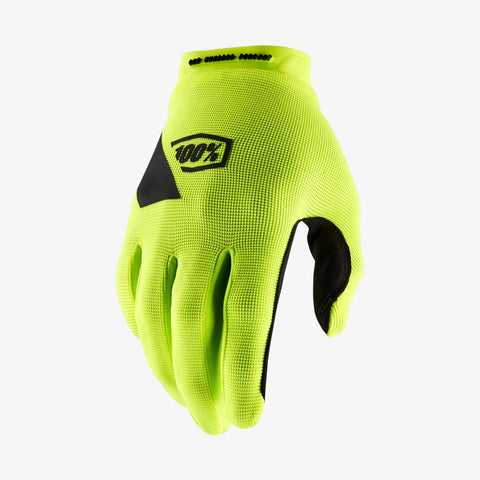 100% Ridecamp Gloves- Flou Yellow - biket.co.za