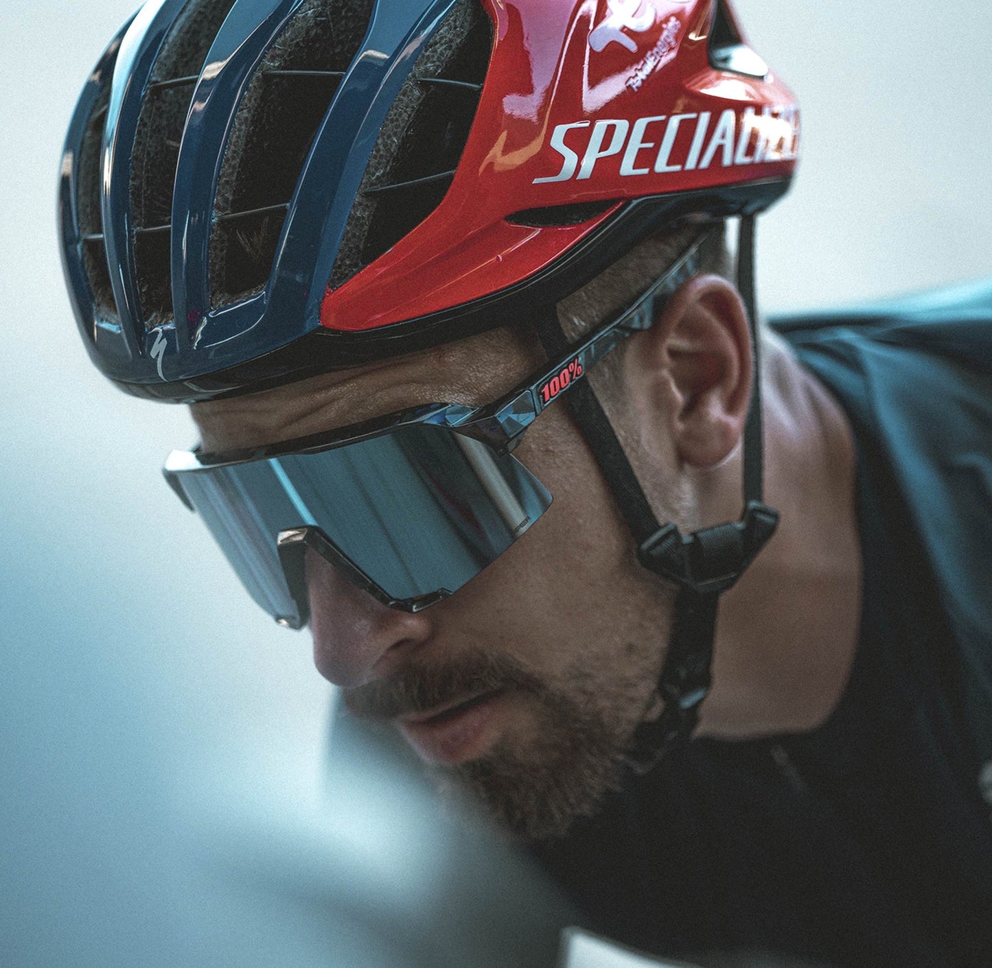 100 % S3™ Black Holographic HiPER® Blue Multilayer Mirror Lens - biket.co.za