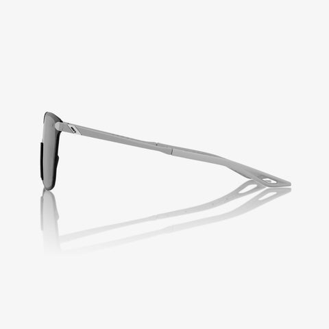 100% Legere Square - Soft Tact Stone Grey - Black Mirror Lens - biket.co.za