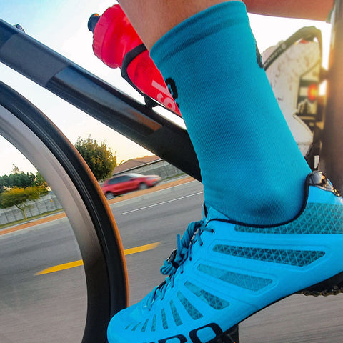 Ciovita Hightop Cycling Socks- Blue - biket.co.za
