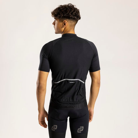 Ciovita Men's Nucleo Sport Fit Jersey- Black - biket.co.za