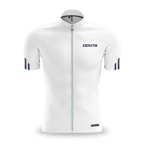 Ciovita Men's Apex Fusion Pro Fit Jersey (White) - biket.co.za