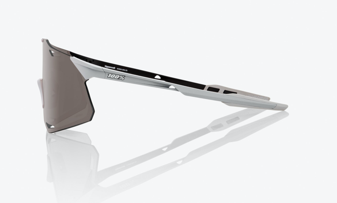 100% Hypercraft Matte Stone Grey Hiper Silver Mirror Lens