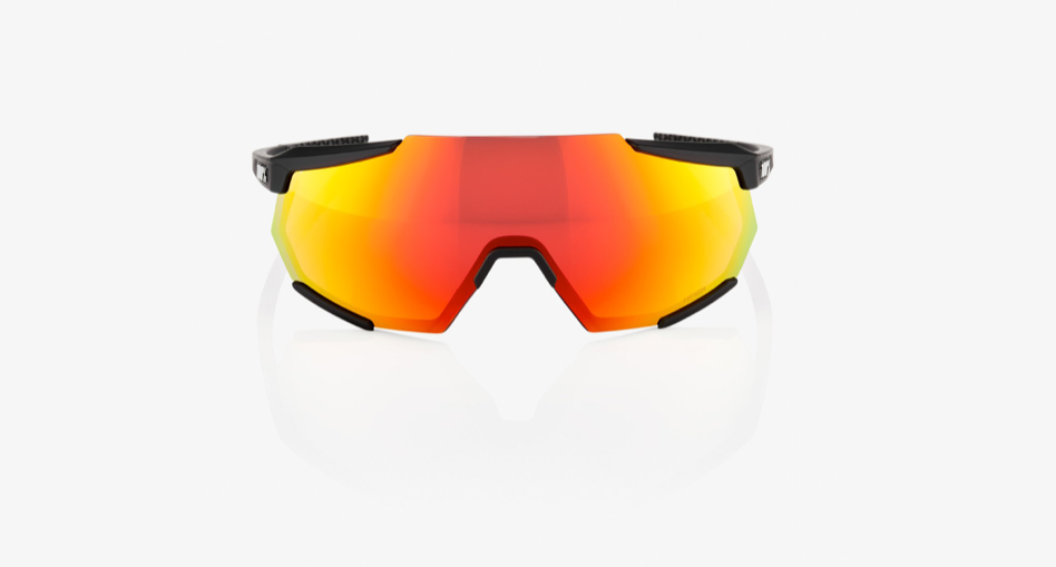 100% Racetrap - Soft Tact Black - HiPER Red Multilayer Mirror Lens - biket.co.za