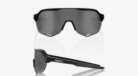 100% S2 - Soft Tact Black - Smoke Lens - biket.co.za