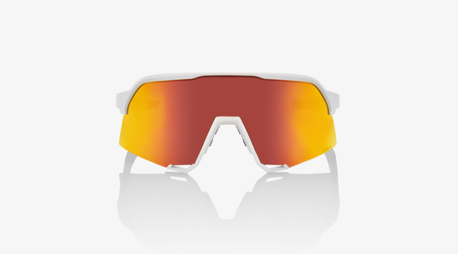 100% S3 - Soft White - Hiper Red Multilayer Mirror Lens - biket.co.za