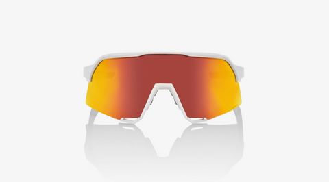 100% S3 - Soft White - Hiper Red Multilayer Mirror Lens - biket.co.za