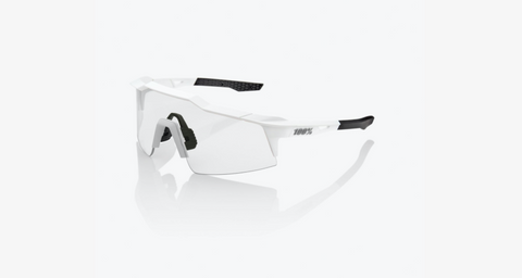 100% Speedcraft SL - Matte White - Hiper Silver Mirror Lens - biket.co.za
