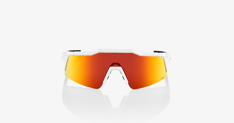 100% Speedcraft SL - Soft Tact Off White - Hiper Red Multilayer Mirror Lens - biket.co.za
