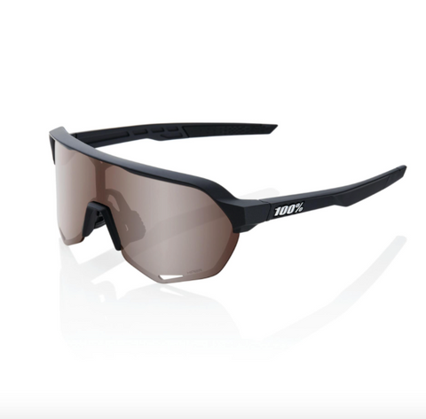 100% S2 - Soft Tact Black - HiPER Crimson Silver Mirror Lens - biket.co.za