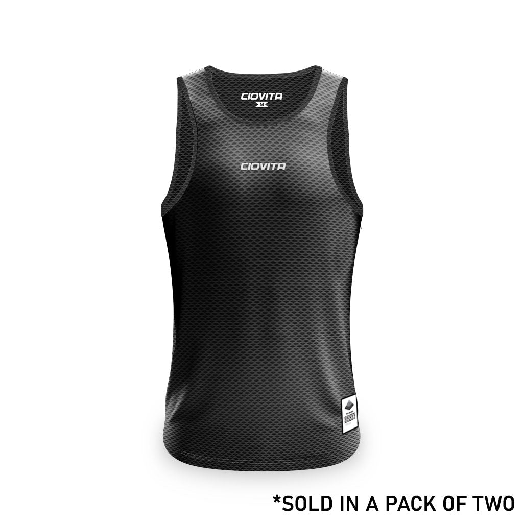 CIOVITA MEN'S STRATO UNDERVEST (2PK WHITE AND BLACK) - biket.co.za