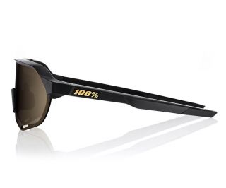 100% S2 - Matte Black - Soft Gold Mirror Lens – biket.co.za